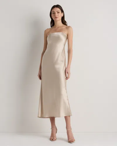 Quince Women's Strapless Midi Dress In Gold