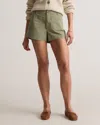 Quince Women's Stretch Cotton Chino Patch Pocket Shorts In Olive