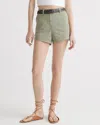Quince Women's Organic Stretch Cotton Chino Shorts In Olive