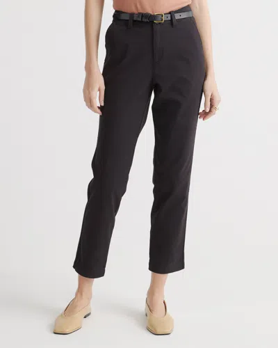 Quince Women's Stretch Cotton Twill Girlfriend Chino Pants In Black