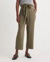 Quince Women's Stretch Crepe Paperbag Pants In Olive