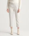 Quince Women's Stretch Crepe Pleated Ankle Pants In Sand