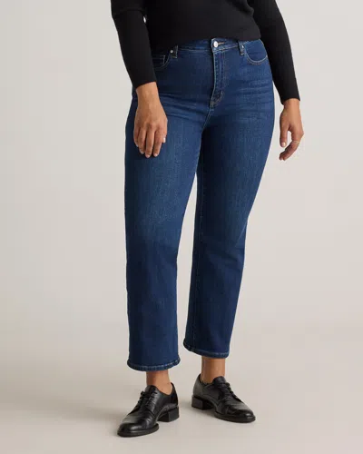 Quince Women's Bella Stretch Straight Jeans In Midnight Blue