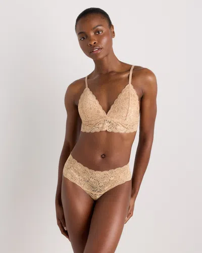 Quince Women's Stretch Lace Triangle Bralette