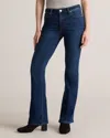 Quince Women's Luna Stretch Flare Jeans In Midnight Blue