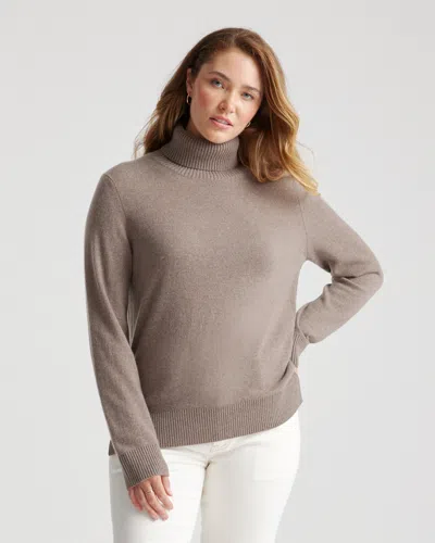 Quince Women's Super Luxe Baby Cashmere Turtleneck Sweater In Brown