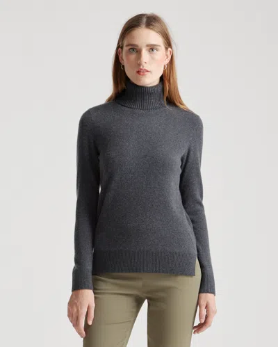Quince Women's Super Luxe Baby Cashmere Turtleneck Sweater In Charcoal