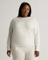 Quince Women's Supersoft Fleece Crew Neck Alpaca Sweater In Off-white