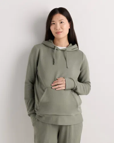 Quince Women's Supersoft Fleece Maternity & Nursing Hoodie