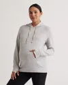 Quince Women's Supersoft Fleece Maternity & Nursing Hoodie In Heather Grey
