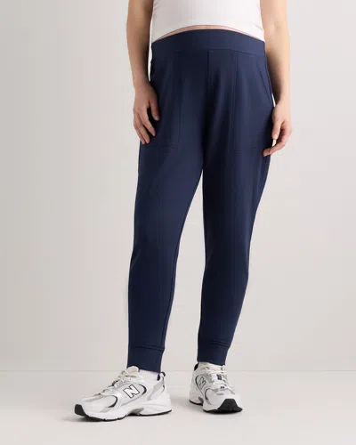 Quince Women's Supersoft Fleece Maternity Joggers In Blue