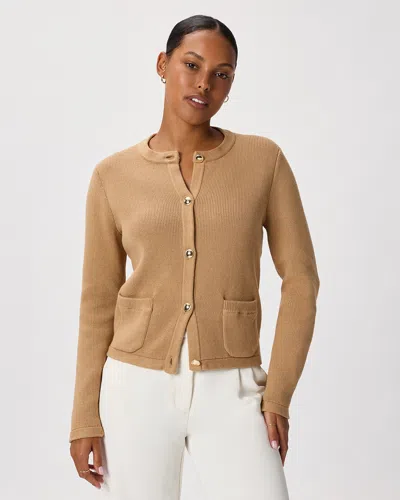Quince Women's Sweater Jacket In Brown