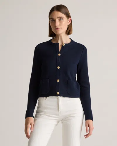 Quince Women's Sweater Jacket In Navy