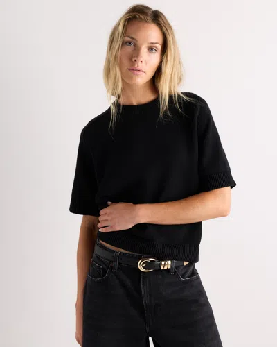 Quince Women's Sweater T-shirt In Black