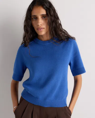 Quince Women's Sweater T-shirt In Blue