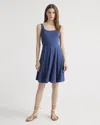 QUINCE WOMEN'S TENCEL JERSEY FIT & FLARE MINI DRESS