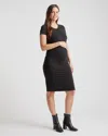 Quince Women's Tencel Jersey Maternity Ruched Dress In Black
