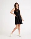 QUINCE WOMEN'S TENCEL JERSEY MINI SWING DRESS