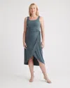 Quince Women's Tencel Jersey Side Tie Midi Dress In Dark Olive
