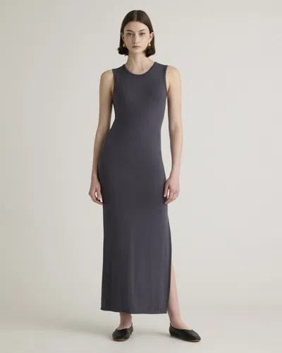 Quince Women's Tencel Jersey Tank Top Maxi Dress In Carbon Grey