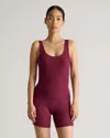 Quince Women's Tencel Rib Knit Lounge Tank Top In Wine