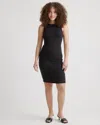 Quince Women's Tencel Rib Knit Sleeveless Mini Dress In Black
