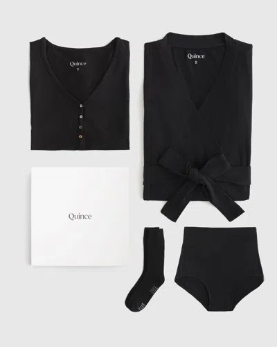Quince Women's The Essentials Hospital Set In Black