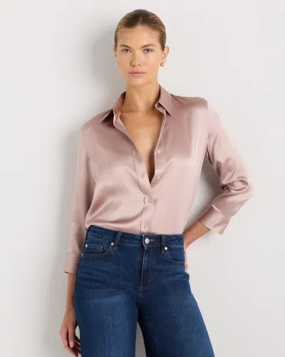 Quince Women's Three-quarter Sleeve Shirt In Pink
