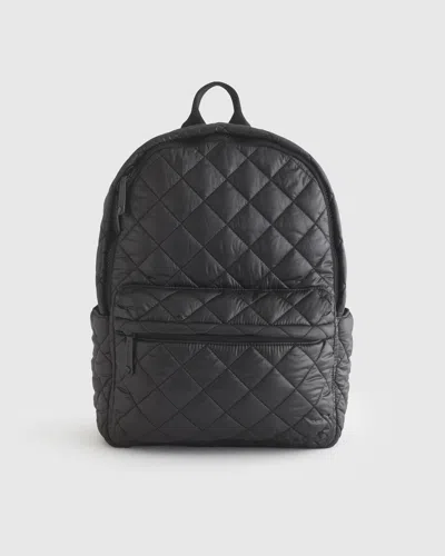 Quince Women's Transit Quilted Commuter Backpack In Black