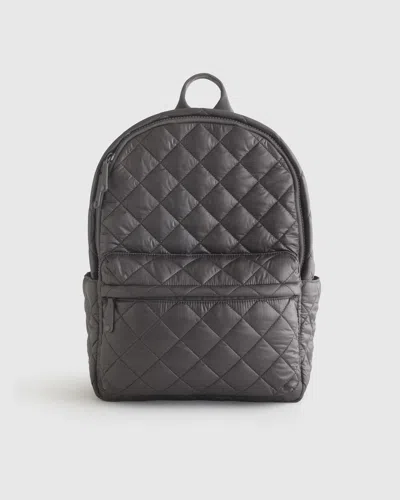 Quince Women's Transit Quilted Commuter Backpack In Charcoal