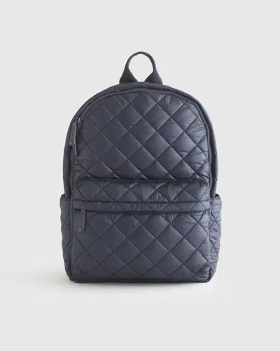 Quince Women's Transit Quilted Commuter Backpack In Blue