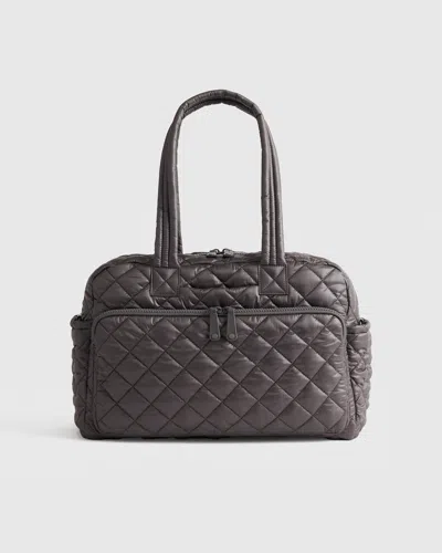 Quince Women's Transit Quilted Duffle Bag In Charcoal