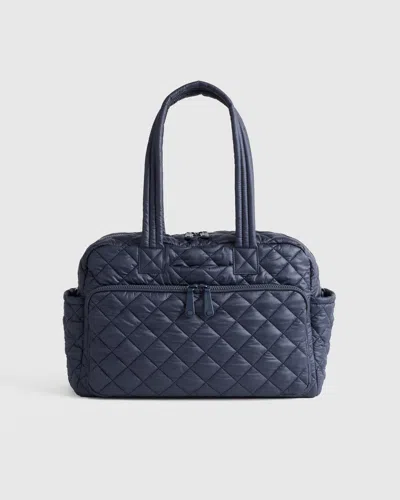 Quince Women's Transit Quilted Duffle Bag In Navy