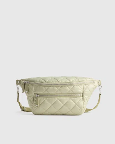 Quince Women's Transit Quilted Sling Bag In Green