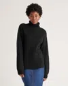 Quince Women's Turtleneck Sweater In Black