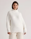 Shop Quince Women's Turtleneck Sweater In Ivory