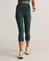 Quince Women's Ultra-form High-rise Capri In Forest Green