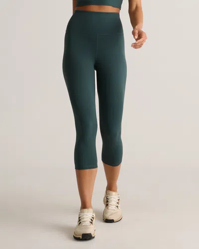 Quince Women's Ultra-form High-rise Capri In Forest Green