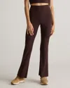Quince Women's Ultra-form High-rise Flared Pants In Espresso