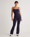 Quince Women's Ultra-form Kick Flare Jumpsuit In Deep Navy