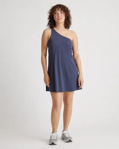 Quince Women's Ultra-form One-shoulder Active Dress In Navy