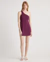 Quince Women's Ultra-form One-shoulder Active Dress In Plum