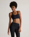 Quince Women's Ultra-form Scoop Neck Strappy Bra In Black