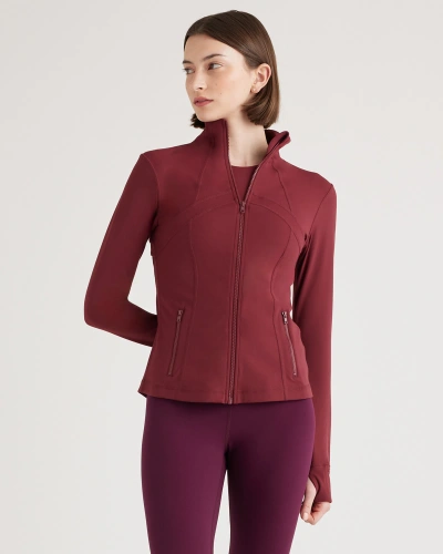 Quince Women's Ultra-form Slim Fit Jacket In Merlot