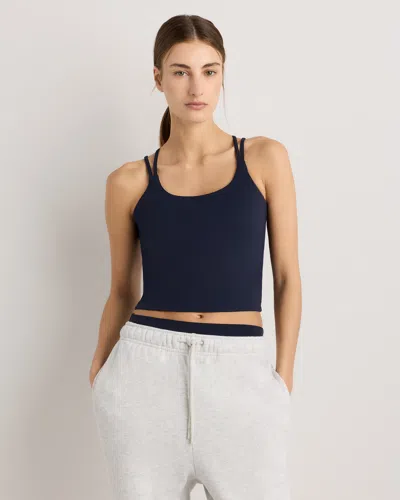 Quince Women's Ultra-form Strappy Bra Tank Top In Blue