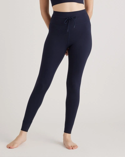 Quince Women's Ultra-form Tie Waist High-rise Legging In Deep Navy