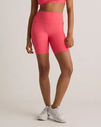 Quince Women's Ultra-soft Bike Short 7" In Heather Coral