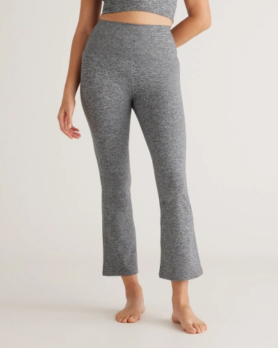 Quince Women's Ultra-soft Cropped Bootcut Pants In Heather Grey