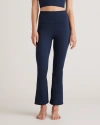 Quince Women's Ultra-soft Cropped Bootcut Pants In Heather Navy