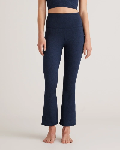 Quince Women's Ultra-soft Cropped Bootcut Pants In Heather Navy